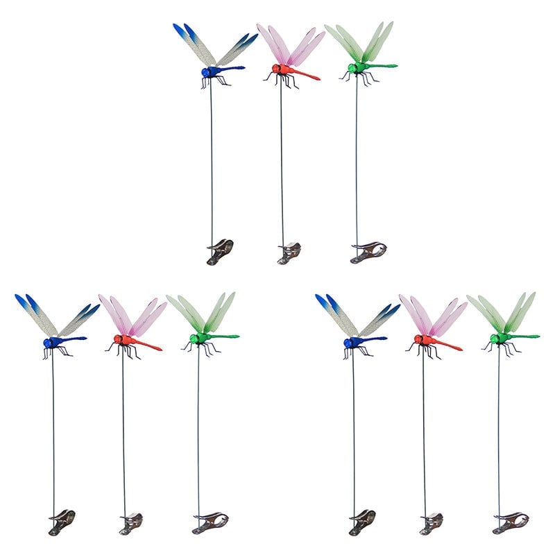 Dragonfly Clip with Metal Fastener and 3D Printed Wings for Mosquito Deterrence