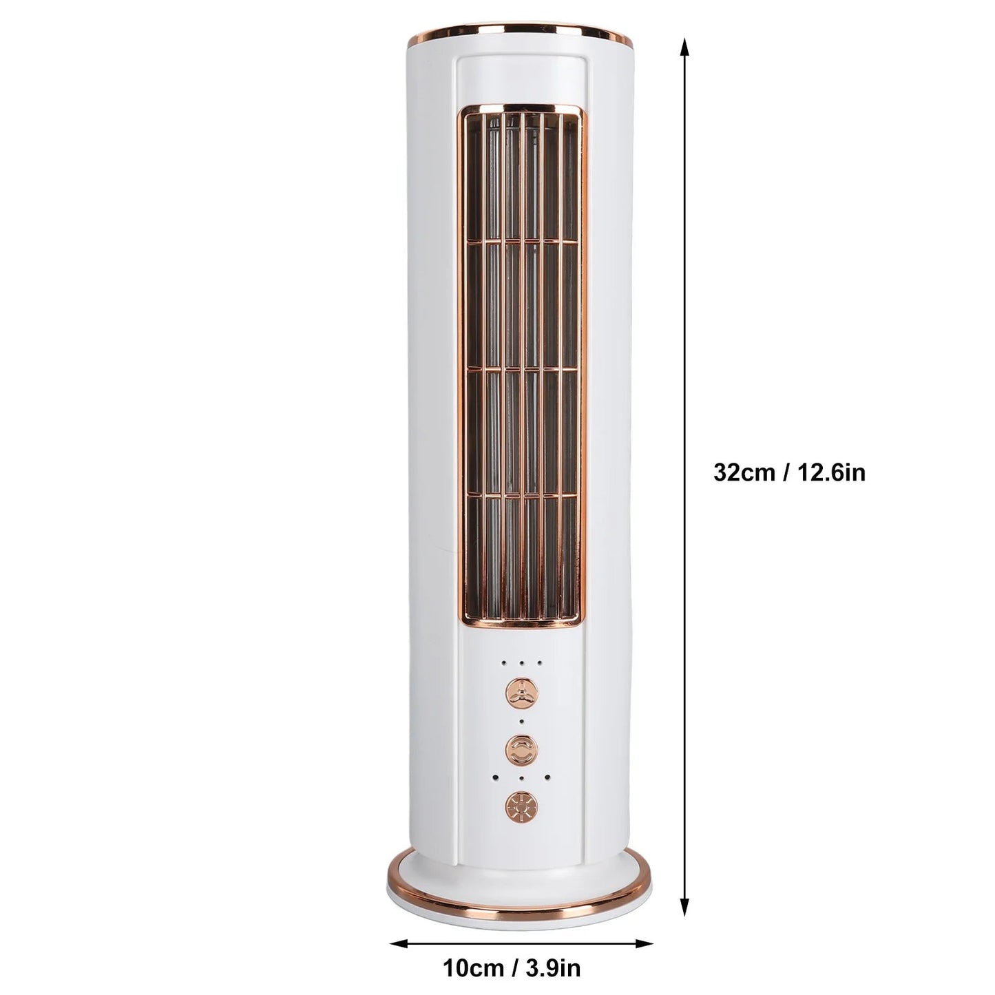 Rechargeable Bladeless Tower Fan with Oscillation and Remote Control