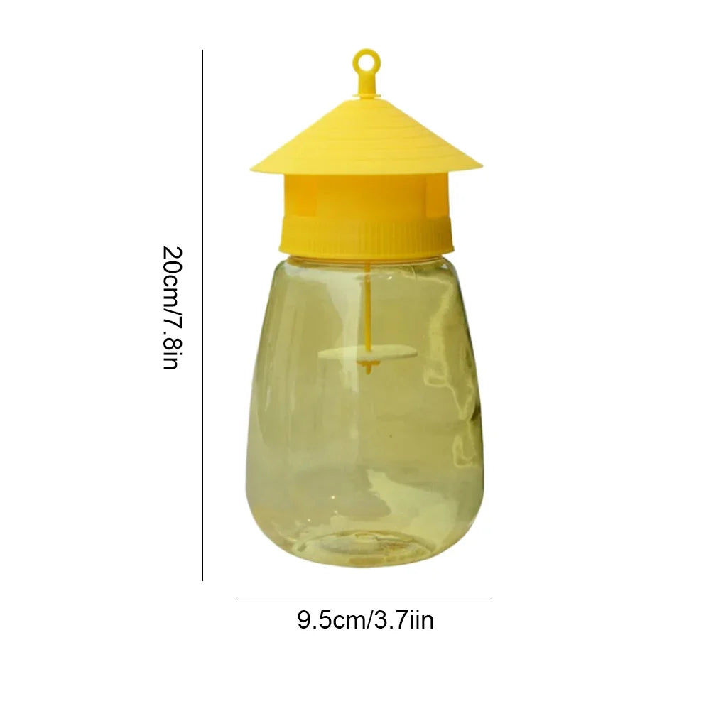Fly Trap with Natural Scent Lure and Hanging Loop for Gardens