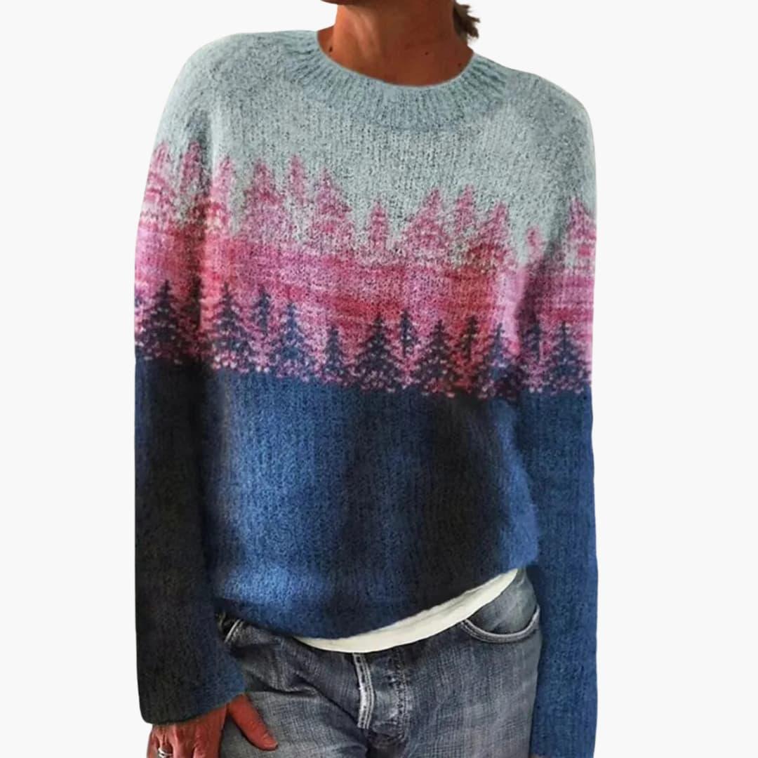 Sienna Textured Knit Crewneck Sweater