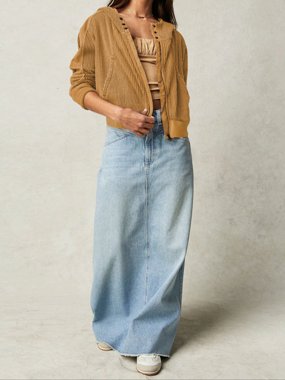 Valona Waffle-hættetrøje