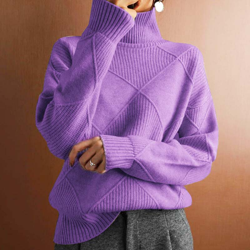 Maya Geometric Textured Sweater