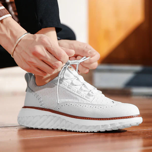 Hudson Orthopedic Leather Sneakers