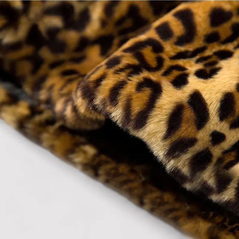 Luna Leopard Fur Coat