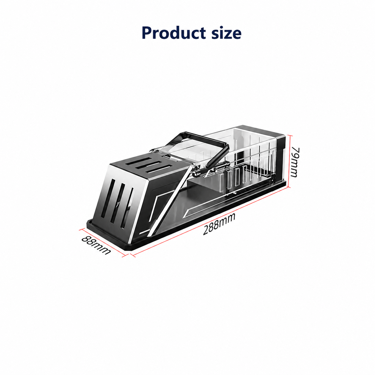 Automatic Rodent Trap Cage with Wide Entry and Clear Viewing Lid