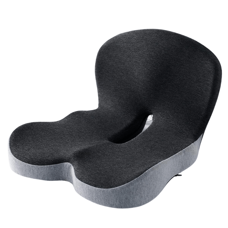 Memory Foam Seat Cushion with Anti Slip Base and Washable Cover
