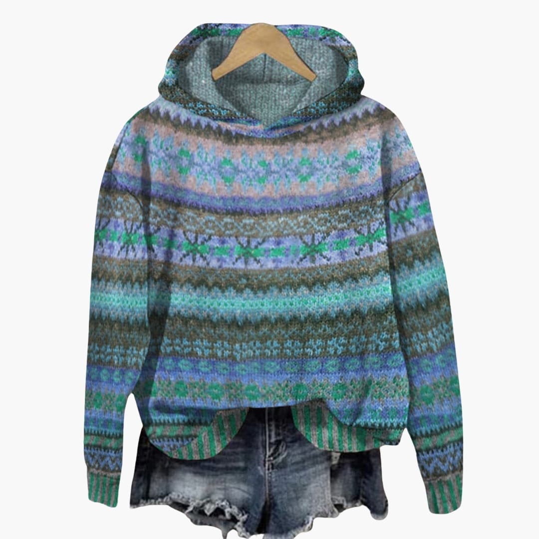 Amara Geometric Pullover Hoodie
