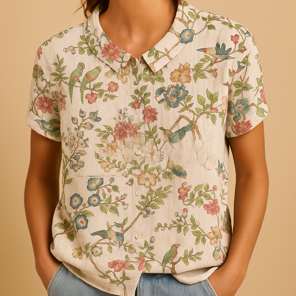 Daisy Floral Print Blouse