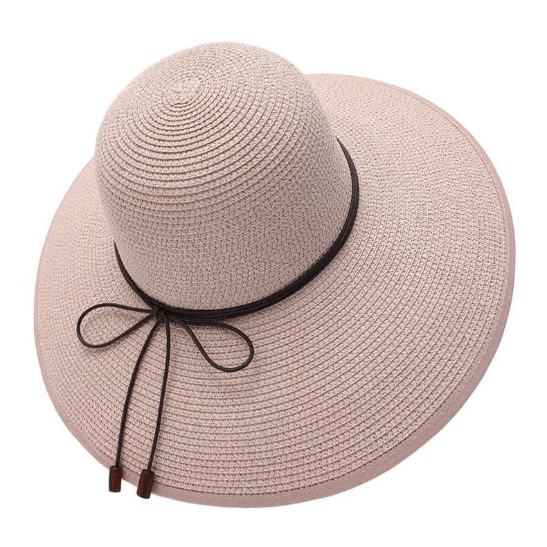 Foldable Sun Hat with Extended Brim and Adjustable Band for Travel