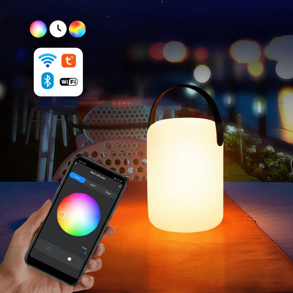 Rechargeable LED Table Lamp with Remote Control and Type C Charging Port
