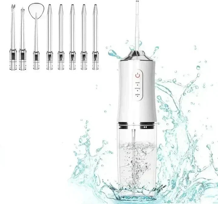 Cordless Water Flosser with Three Cleaning Modes and Four Nozzles