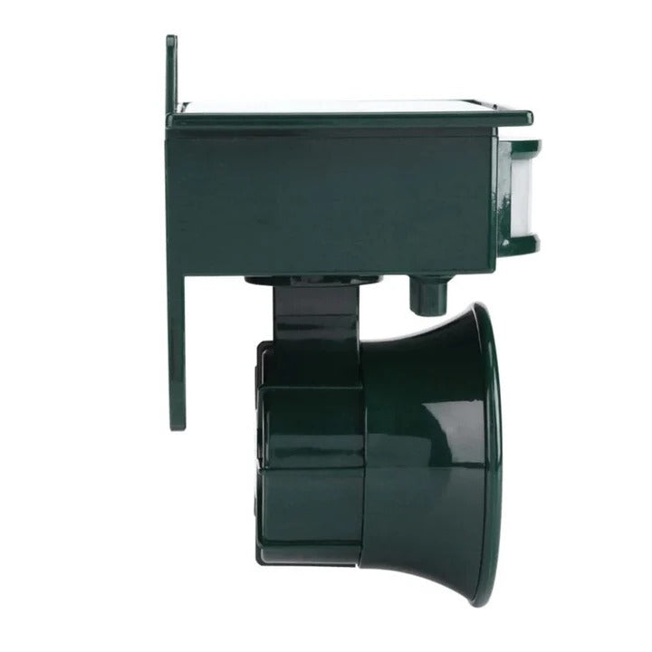 Solar Powered Bird Repeller with Motion Sensor and Recorded Sound System