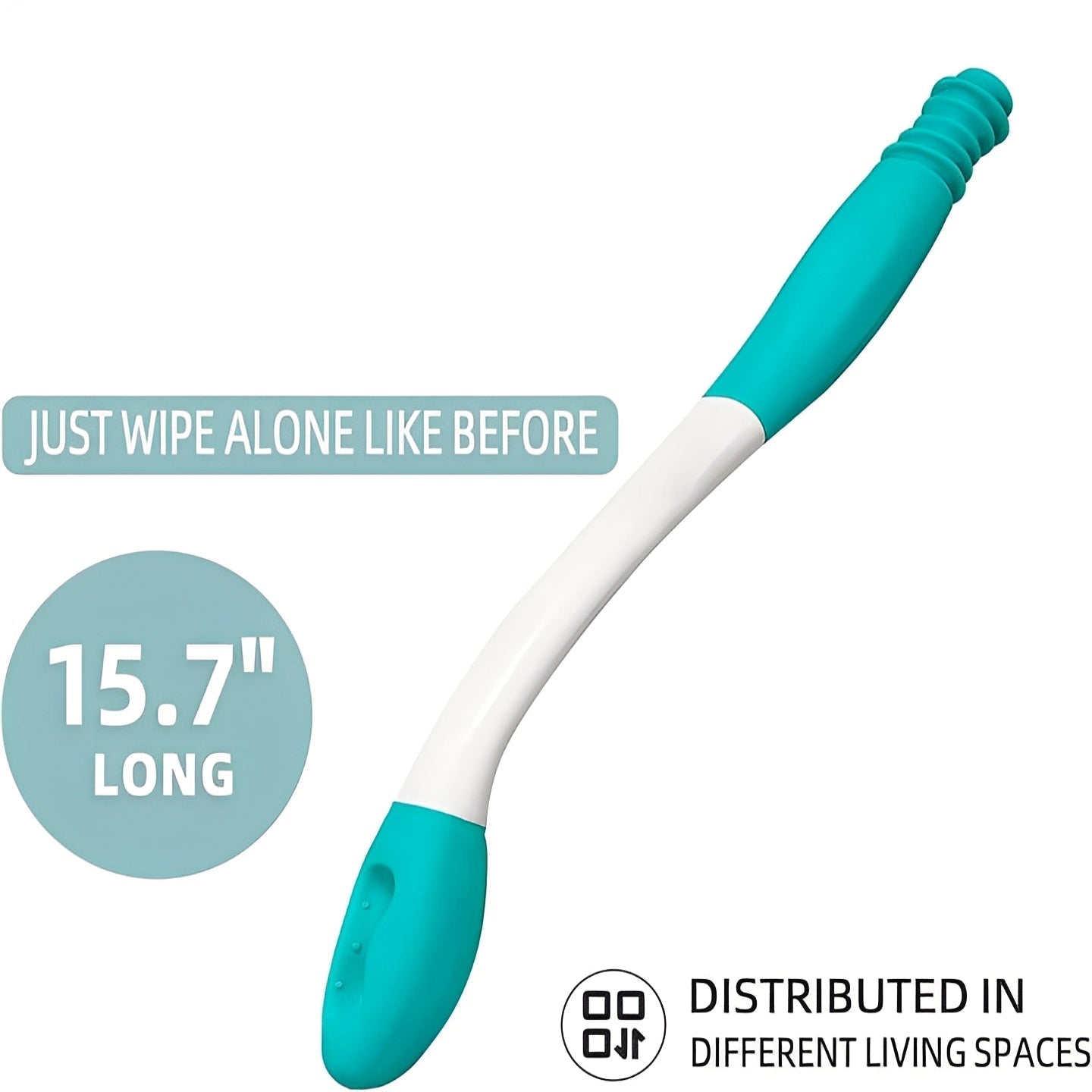 Extended Reach Hygiene Wand with Push Button Release and Ergonomic Handle, 2 Pack
