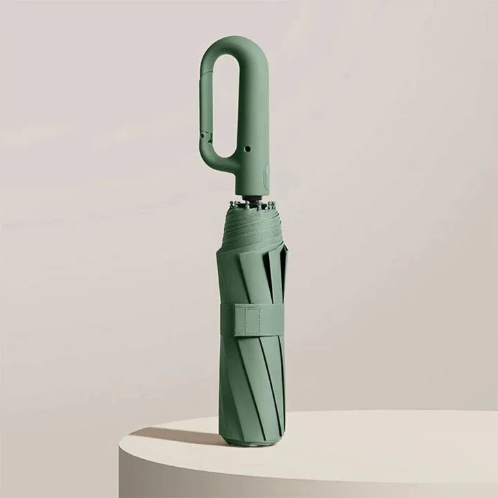 Automatic Folding Umbrella with UPF50+ and Water Resistant Canopy, Reinforced Frame