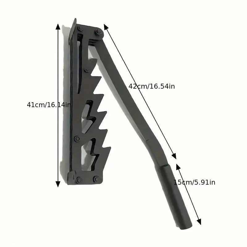 Firewood Kindling Splitter with Wall Mount and 180-Degree Handle Rotation