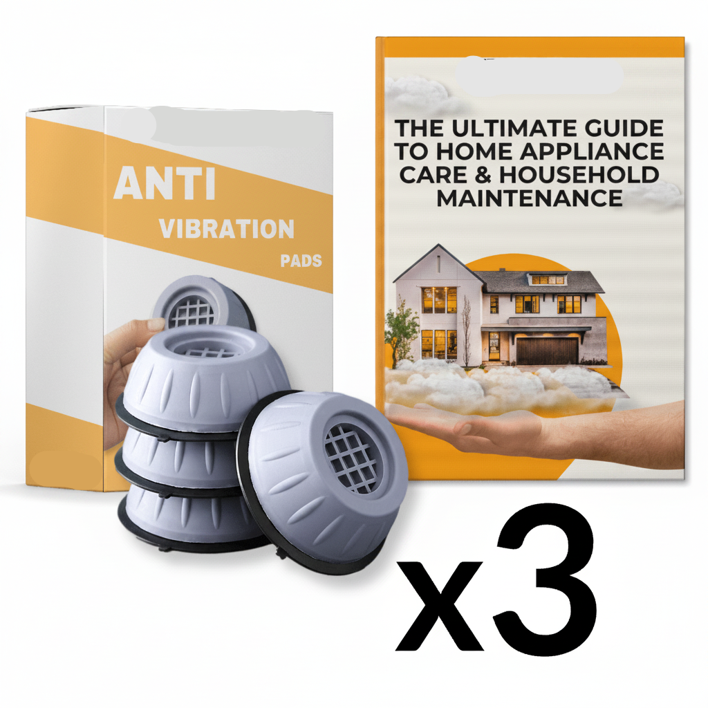 Rubber Anti-Vibration Feet for Washing Machines with Universal Appliance Fit