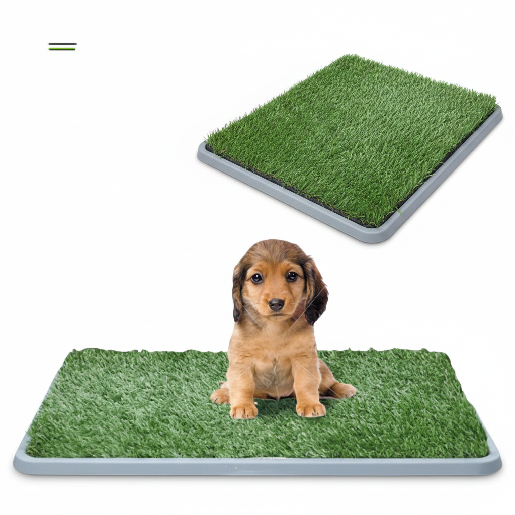 Artificial Grass Rug for Dogs with Thatch Layer and Heat Resistant Yarn