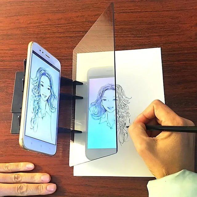 Portable Optical Tracing Board for Sketching and Image Drawing
