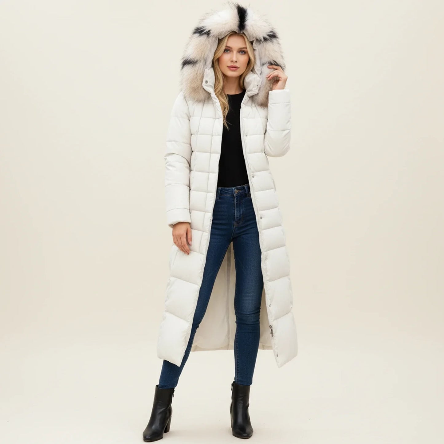 Elara Belted Puffer Coat