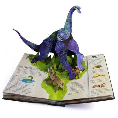 3D Pop-Up Dinosaur and Sea Monster Book with Hardcover Binding and Educational Facts