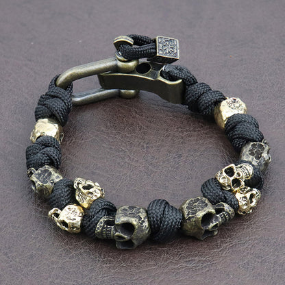 Raven Gothic Skull Bracelet