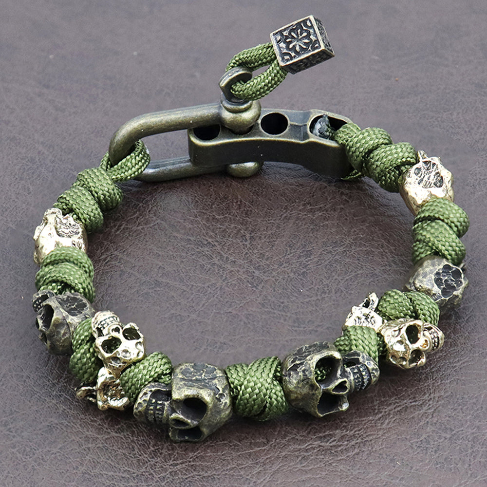 Raven Gothic Skull Bracelet