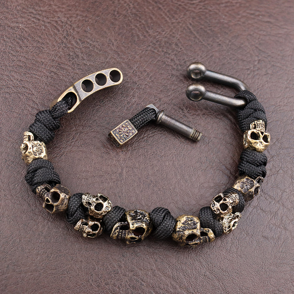 Raven Gothic Skull Bracelet
