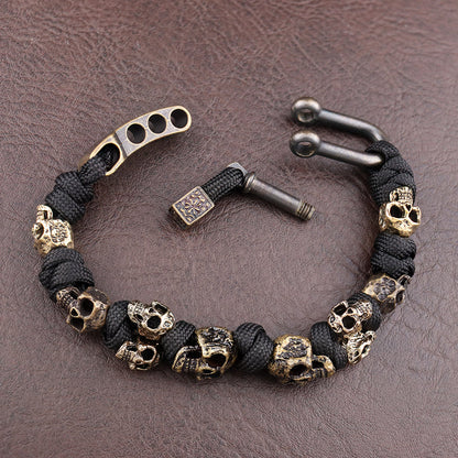 Raven Gothic Skull Bracelet