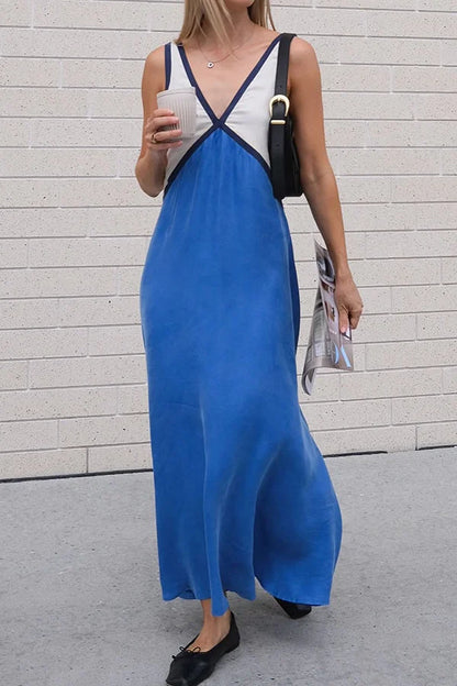Iris V-Neck Colorblock Dress