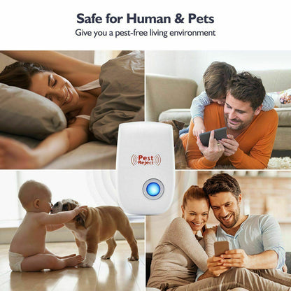 Ultrasonic Pest Repeller with Variable Frequency and Heat Dissipation for Indoor Outdoor Use