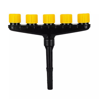 Garden Spray Nozzle with Adjustable Patterns and Trigger Lock for Hose Attachment