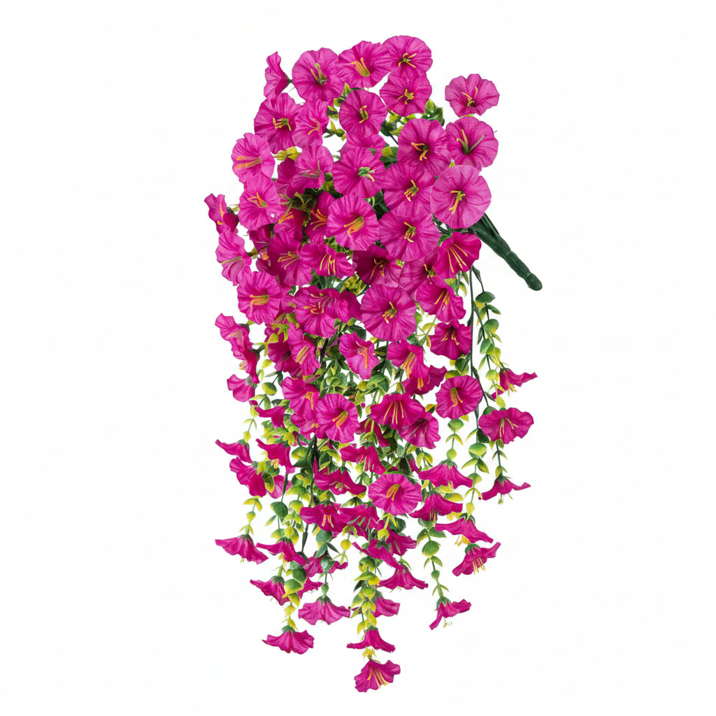 Hanging Morning Glory Vine with Sun Resistant Petals and Flexible Design, 29.52in