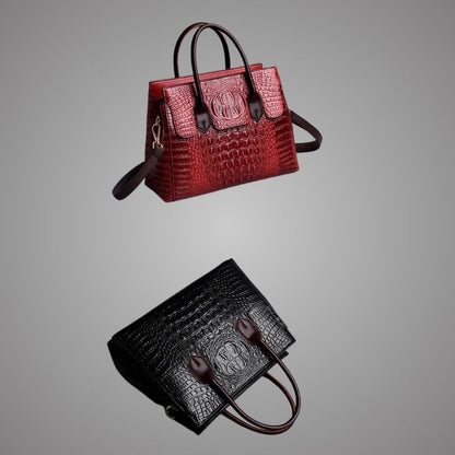 Willow Crocodile Embossed Luxury Handbag