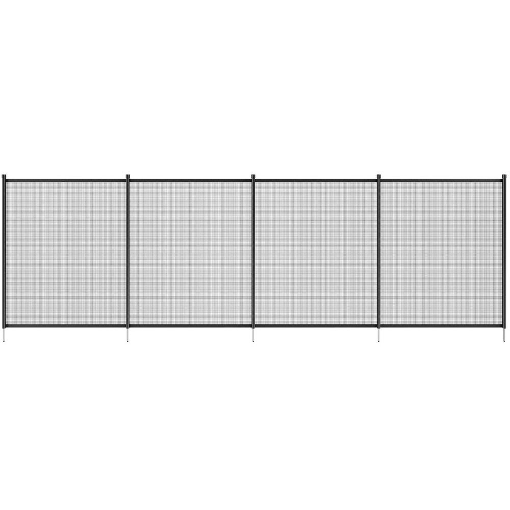 Pool Safety Fence with Removable Mesh Panels and Aluminum Poles