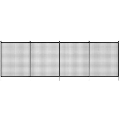 Pool Safety Fence with Removable Mesh Panels and Aluminum Poles