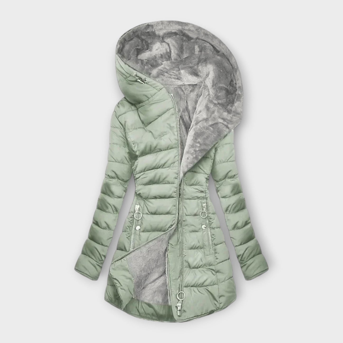 Amara Eco-Fleece Wrap Frakke