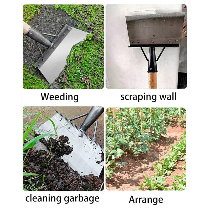 Adjustable Cleaning Shovel with Three-Mode Head and Saw Blade Steel