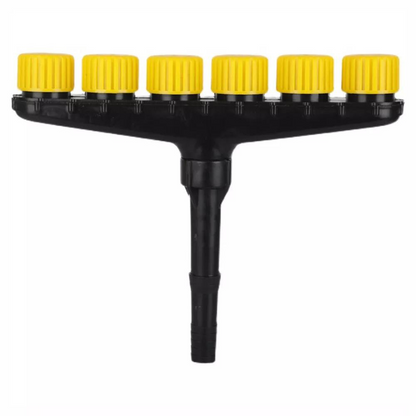 Garden Spray Nozzle with Adjustable Patterns and Trigger Lock for Hose Attachment