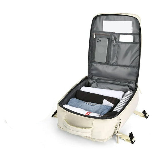 35L Backpack with USB Charging Port and Laptop Compartment for Women, Wet Shoe Storage