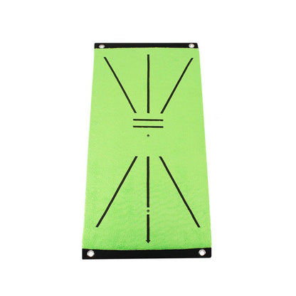 Golf Swing Practice Mat with Impact Feedback and Rubber Grip Base