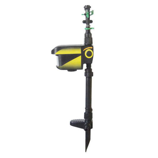 Solar Powered Motion Activated Sprinkler with 300 Degree Coverage and Adjustable Sensitivity