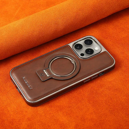 Phone Case with Textured Grip and Built In Kickstand, Magnetic Camera Protection