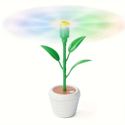Portable Fly Deterrent Fan with Flexible Blades and Battery Power for Outdoor Dining