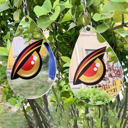 Acrylic Bird Repeller Disc with Reflective Eye Pattern and Stainless Steel Ring
