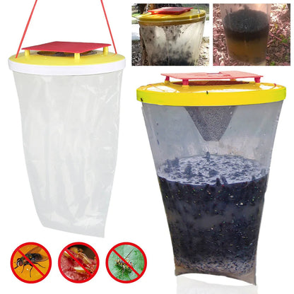 Water Activated Fly Trap Bag with Hanging Cap and Natural Fly Bait