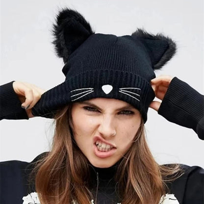Mira Purr Knit Beanie