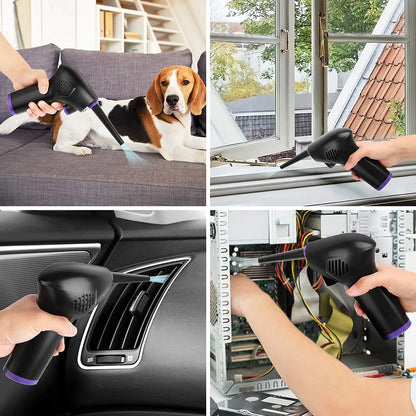 Rechargeable Air Duster with Precision Nozzles Attachments and 15000mAh Battery