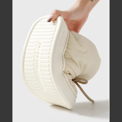 Lace-up Plush Booties