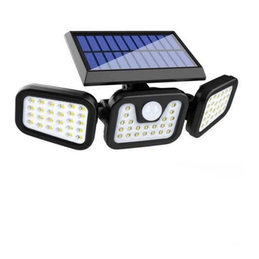 Solar Motion Sensor Light with 74 LED Bulbs and Adjustable Head for Outdoor Areas