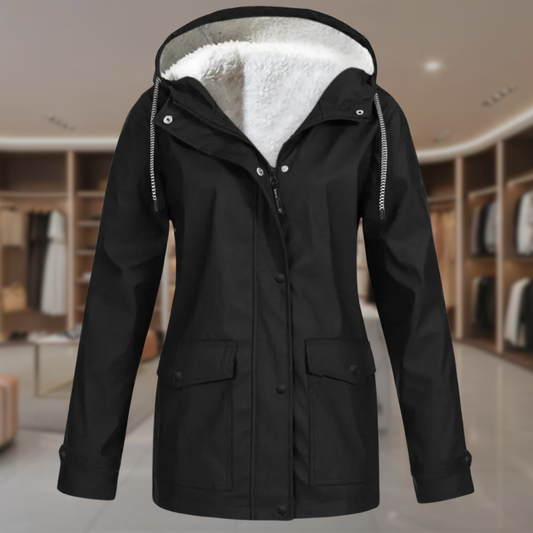 Women’s Waterproof Fleece Lined Hooded Jacket | Ariel